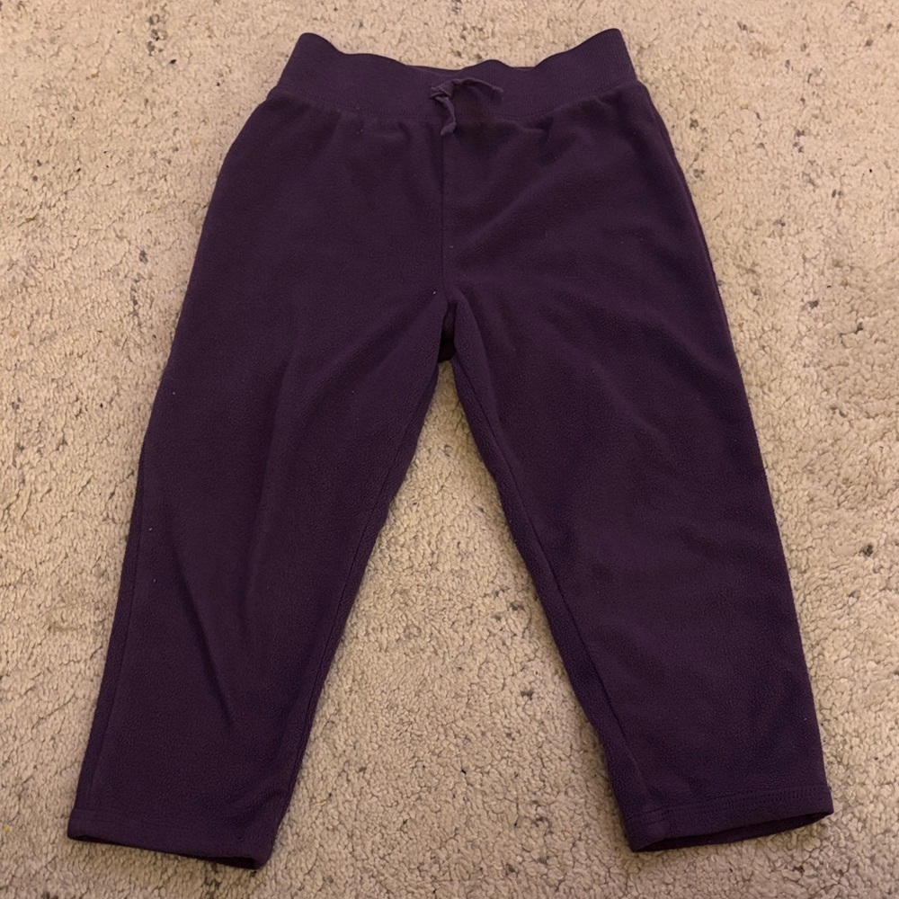 George Girls Purple Fleece Sweatpants Size 3T